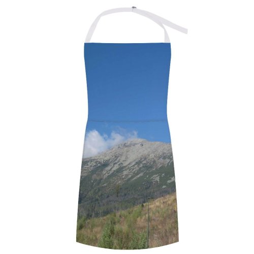 yanfind Custom aprons Landscape Top Sky Outdoors Natural Beauty Beatiful Travel Vacation Countryside Alpine white white-style1 70×80cm