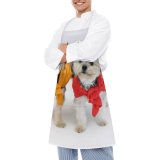 yanfind Custom aprons Adorable Calm Carefree Colorful Comfort Curious Dog Floor Fluff Friend Friendly white white-style1 70×80cm
