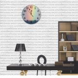 yanfind Fashion PVC Wall Clock Calm Cloudless Cloudy Colorful Country Horizon Intense Journey Leisure Light Marine Nautical002 Mute Suitable Kitchen Bedroom Decorate Living Room