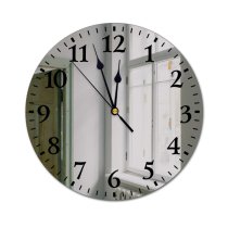 yanfind Fashion PVC Wall Clock Apartment Cast Iron Contemporary Daylight Door Doorway Energy Entrance Floor Heating Mute Suitable Kitchen Bedroom Decorate Living Room