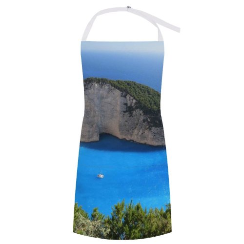 yanfind Custom aprons 4k Beach Bird's Coast Desktop From Above Ocean Scenic Sea Seascape white white-style1 70×80cm