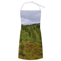 yanfind Custom aprons Norway Norwegian Norge Nordic Drammen Landscape Forest Wood Woodland Forested Scene Scenery white white-style1 70×80cm