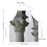 yanfind Custom aprons Aged Ancient Arch Arched Architecture Art Blurred Building Cathedral City Colonnade Column white white-style1 70×80cm