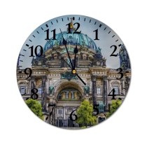 yanfind Fashion PVC Wall Clock Architecture Berlin Cathedral Building Capital Catholic Church City Dome Dramatic Exterior Mute Suitable Kitchen Bedroom Decorate Living Room