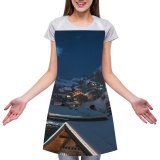 yanfind Custom aprons Aged Architecture Artificial Atmosphere Breathtaking Building Cloudy Complex Dusk Dwell white white-style1 70×80cm