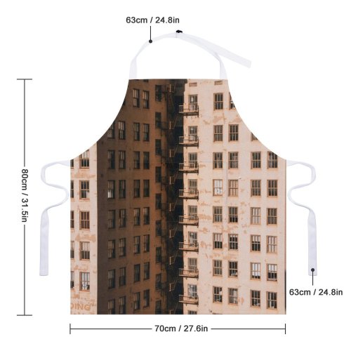 yanfind Custom aprons Accommodation Aged Architecture Area Building Calm City Complex Condominium Construction Daytime Design white white-style1 70×80cm