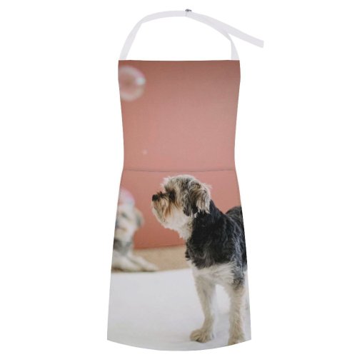 yanfind Custom aprons Adorable Home Attentive Friend Bubble Calm Carefree Creature Curious white white-style1 70×80cm