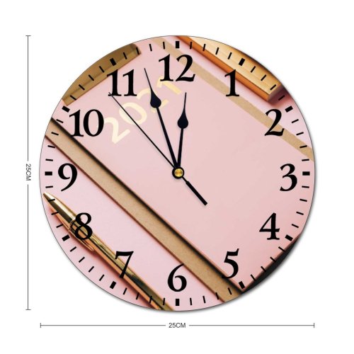 yanfind Fashion PVC Wall Clock Accessory Arrangement Art Artwork Clipboard Colorful Contemporary Space Creative Decorative Design Mute Suitable Kitchen Bedroom Decorate Living Room