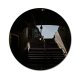 yanfind Fashion PVC Wall Clock Architecture Building City Construction Contemporary Corridor Dark Design Destination District Downtown Empty Mute Suitable Kitchen Bedroom Decorate Living Room