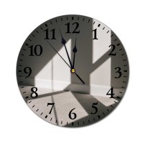yanfind Fashion PVC Wall Clock Accommodation Apartment Architecture Calm Carpet Clean Cozy Daylight Daytime Design Dwell Empty Mute Suitable Kitchen Bedroom Decorate Living Room