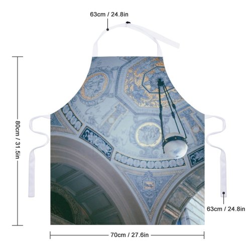 yanfind Custom aprons Aged Ancient Arch Architecture Art Attract Cathedral Catholic Ceiling Chandelier Chapel Church white white-style1 70×80cm