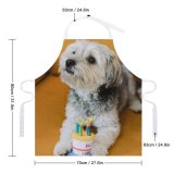 yanfind Custom aprons Adorable Armchair Attention Birthday Cake Celebrate Comfort Congratulate Cozy Creature Dog white white-style1 70×80cm