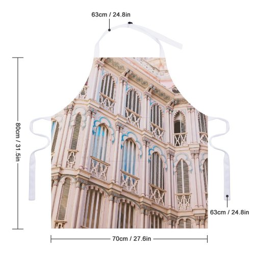yanfind Custom aprons Aged Ancient Arched Architecture Attract Balcony Building Can Corbella City Construction white white-style1 70×80cm