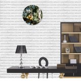 yanfind Fashion PVC Wall Clock Adorable Angry Beam Biology Blurred Botany Carnivore Creature Curious Cute Daytime Ecosystem Mute Suitable Kitchen Bedroom Decorate Living Room