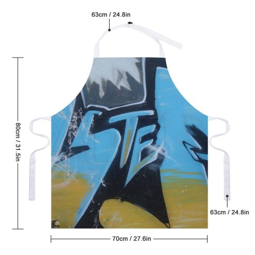 yanfind Custom aprons Street Art Streets Urban City Artist Wall white white-style1 70×80cm