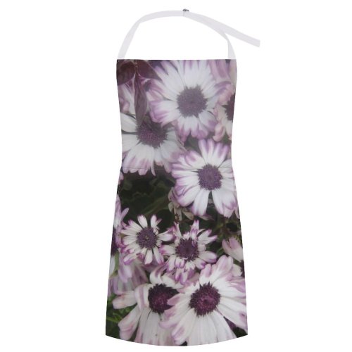yanfind Custom aprons Flowers Redflower Rose Love Romantic Romance Boy Girl Marriage Purple white-style1 70×80cm