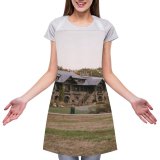 yanfind Custom aprons Accommodation Aged Arched Architecture Attract Building Calm Classic Cloudless Construction Countryside Design white white-style1 70×80cm