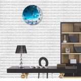 yanfind Fashion PVC Wall Clock Above Clouds Atmosphere Sky Cloudiness Form Cloudscape Cloudy Cumulus Downy Mute Suitable Kitchen Bedroom Decorate Living Room