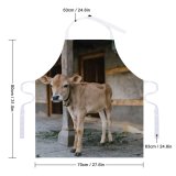 yanfind Custom aprons Adorable Barn Bell Blurred Bovine Calf Calm Cattle Cottage Countryside Courtyard Cow white white-style1 70×80cm