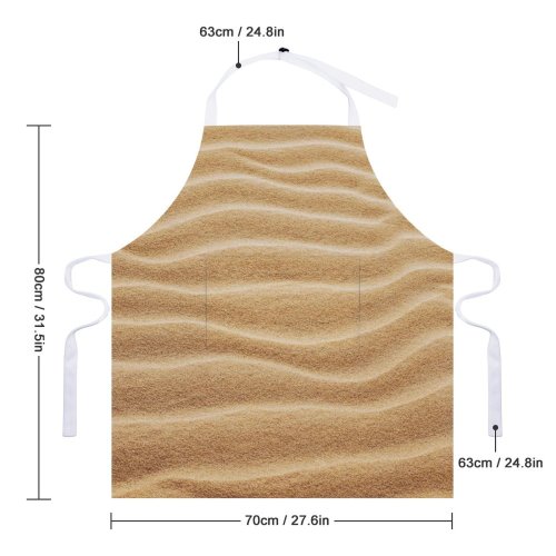 yanfind Custom aprons Adventure Amazing Beautiful Beauty Breathtaking Calm Curve Dawn Desert Destination Dry Dune white white-style1 70×80cm