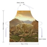 yanfind Custom aprons Mountevans Rockymountains Sky Sunset Goat Valley Mountaingoat Rock Wilderness Outdoors white white-style1 70×80cm