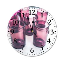 yanfind Fashion PVC Wall Clock Accessories Alcohol Applied Art Bar Bottle Cocktail Container Decor Decoration Empty Mute Suitable Kitchen Bedroom Decorate Living Room