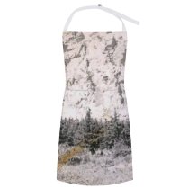 yanfind Custom aprons Mountais Old Vintage Landscape white white-style1 70×80cm