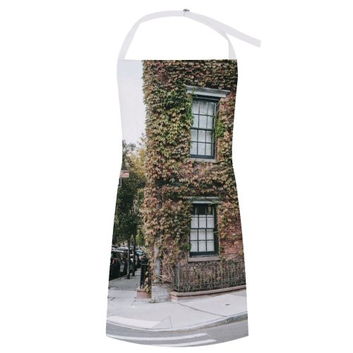 yanfind Custom aprons Accommodation Apartment Architecture Sky Brick Wall Building City Cloudless Construction Crosswalk white white-style1 70×80cm