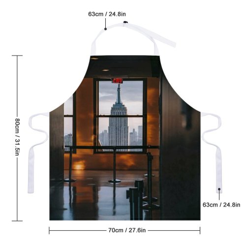 yanfind Custom aprons Admire America Architecture Attract Building City Cityscape Construction Contemporary Corridor District white white-style1 70×80cm