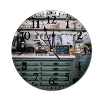 yanfind Fashion PVC Wall Clock Aged Appliance Assorted Blackboard Cabinet Café Cafeteria Chalkboard Clean Coffee Daylight Different Mute Suitable Kitchen Bedroom Decorate Living Room