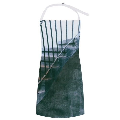 yanfind Custom aprons Abandoned Aged Architecture Banister Building Cement City Construction Damage Demolish Design Desolate white white-style1 70×80cm