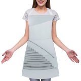 yanfind Custom aprons Abstract Architecture Building Ceiling Classic Construction Contemporary Corridor Creative Curve Design Empty white white-style1 70×80cm
