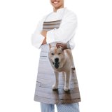 yanfind Custom aprons Adorable Affection Akita Friend Blurred Bonding Care Caress Content Crop white white-style1 70×80cm
