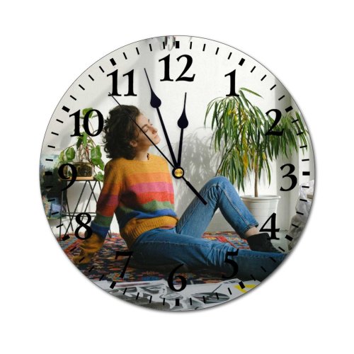 yanfind Fashion PVC Wall Clock Apartment Architect Art Artist Artwork Busy Career Carpet Colorful Confident Craft Create Mute Suitable Kitchen Bedroom Decorate Living Room