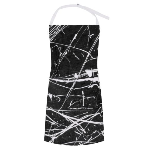 yanfind Custom aprons Abstract Art Paintings Splatter Splat Splats Palette Oil Colours Artist Creative white-style1 70×80cm