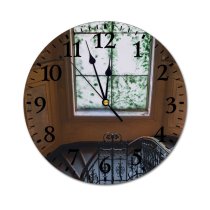 yanfind Fashion PVC Wall Clock Accommodation Aged Arched Architecture Classic Classy Daylight Decoration Design Dwell Elegant Mute Suitable Kitchen Bedroom Decorate Living Room