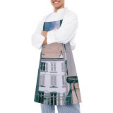 yanfind Custom aprons Accommodation Aged Apartment Architecture Area Balcony Block Building City Classic Community Complex002 white white-style1 70×80cm