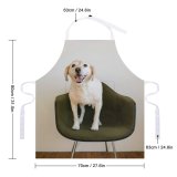 yanfind Custom aprons Adorable Portrait Canidae Chair Cute Dog Face Human's Friend Camera002 white white-style1 70×80cm