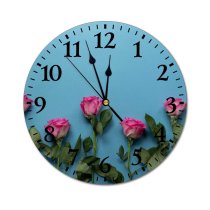 yanfind Fashion PVC Wall Clock Aroma Blank Bloom Branch Bud Celebrate Concept Congratulate Space Decorative Delicate Mute Suitable Kitchen Bedroom Decorate Living Room