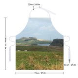 yanfind Custom aprons Northumberland Landscape Mountains Fields Walley Sheeps Grass Scenes white white-style1 70×80cm