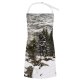 yanfind Custom aprons Snow Himalayas Hills Winter Trees Pine Rocks Landscape Frozen white white-style1 70×80cm