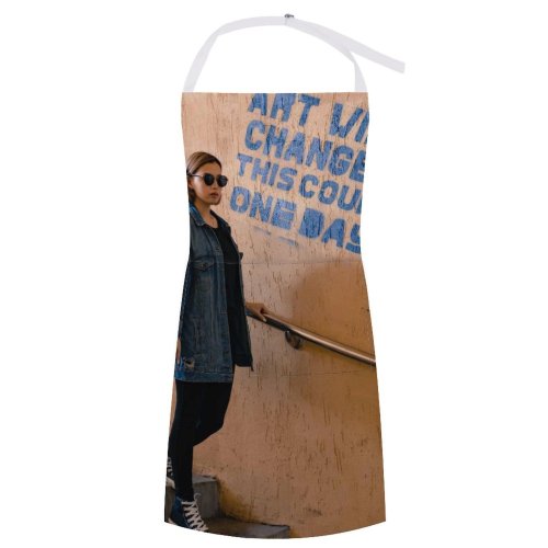 yanfind Custom aprons Accessory Appearance Casual Cement Colorful Concrete Contemporary Female Handrail Inscription white white-style1 70×80cm