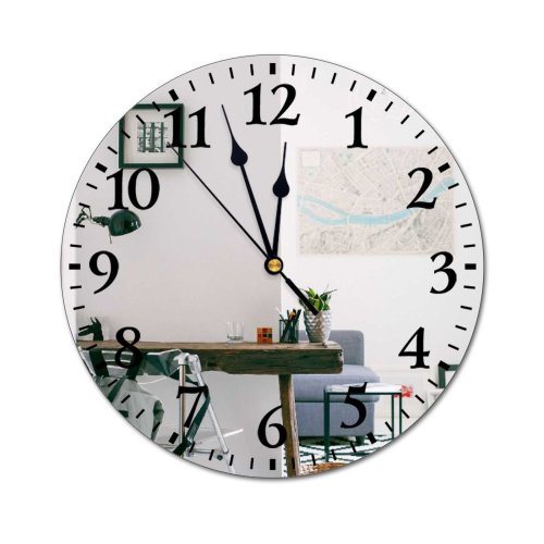 yanfind Fashion PVC Wall Clock Apartment Backpack Basket Carpet Chair Contemporary Couch Daylight Decor Design Detail Dwell Mute Suitable Kitchen Bedroom Decorate Living Room