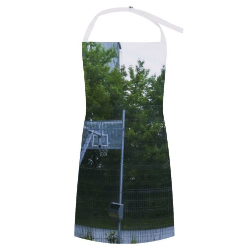 yanfind Custom aprons Action Active Basket Basketball Building City Court Daytime Energy Fence Field white white-style1 70×80cm