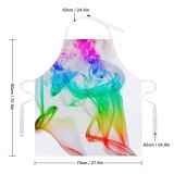 yanfind Custom aprons Multicolor Abstract Aroma Art Curve Dynamic Elegant Flow form Incense Magic white-style1 70×80cm