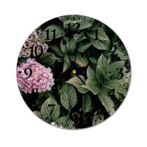 yanfind Fashion PVC Wall Clock Aroma Bloom Botanic Botany Bush Colorful Daylight Daytime Delicate Detail Flora Mute Suitable Kitchen Bedroom Decorate Living Room
