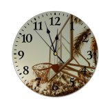 yanfind Fashion PVC Wall Clock Active Backboard Basket Basketball Challenge City Competition Court Endurance Energy Facility Mute Suitable Kitchen Bedroom Decorate Living Room