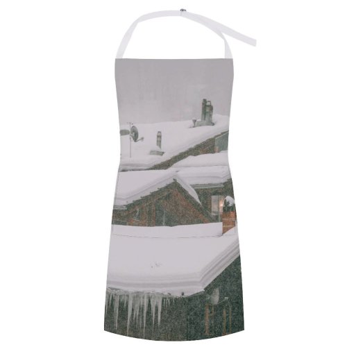 yanfind Custom aprons Accommodation Aged Architecture Building City Cottage Country Countryside Daytime District Dwell Exterior white white-style1 70×80cm