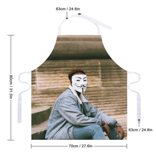 yanfind Custom aprons Activist Against Alone Anonymous Appearance Concern Face Curruption Daylight Daytime Disagree white white-style1 70×80cm