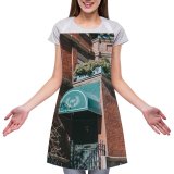 yanfind Custom aprons Accommodation Aged Architecture Awning Sky Brick Wall Building Calm City Condominium white white-style1 70×80cm